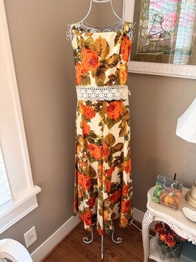 Sézane Taormina Linen Floral Top Size 36.
